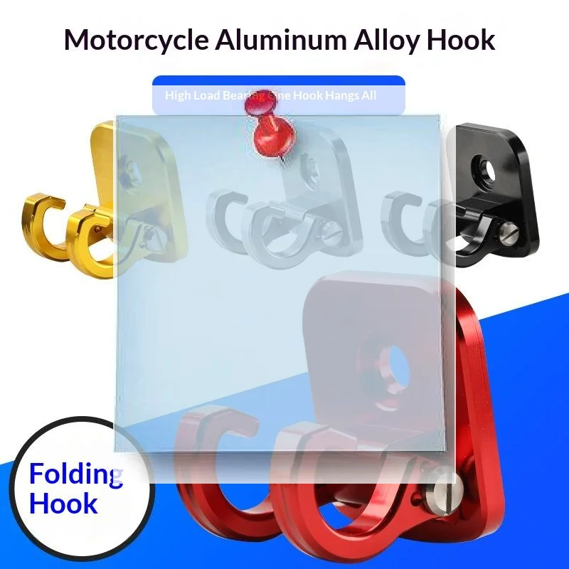 

1Pcs Sturdy & Stylish Finish COD Luggage Hook Hanger CNC Aluminum Foldable Lockable Scooters Carriers Hook For Giorno 125