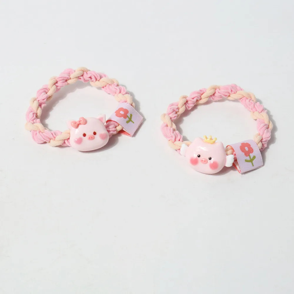 Cute Cartoon Animal Hair Ties for Women Panda Cat Lamb Rubber Band Elastic Hair Bands Headband Girls Daily Hair Accessories