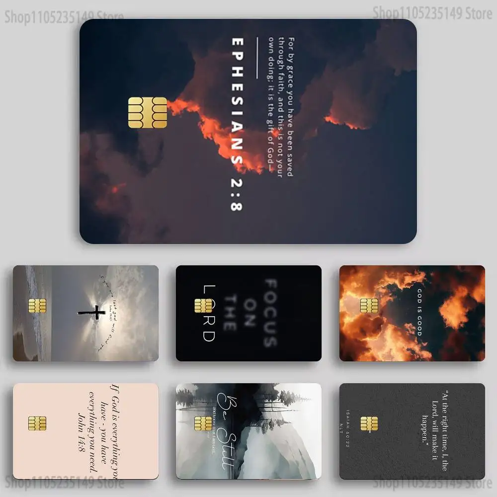 

Jesus Christ Christian Credit Debit Bank Film Skin Sticker Front Cover
