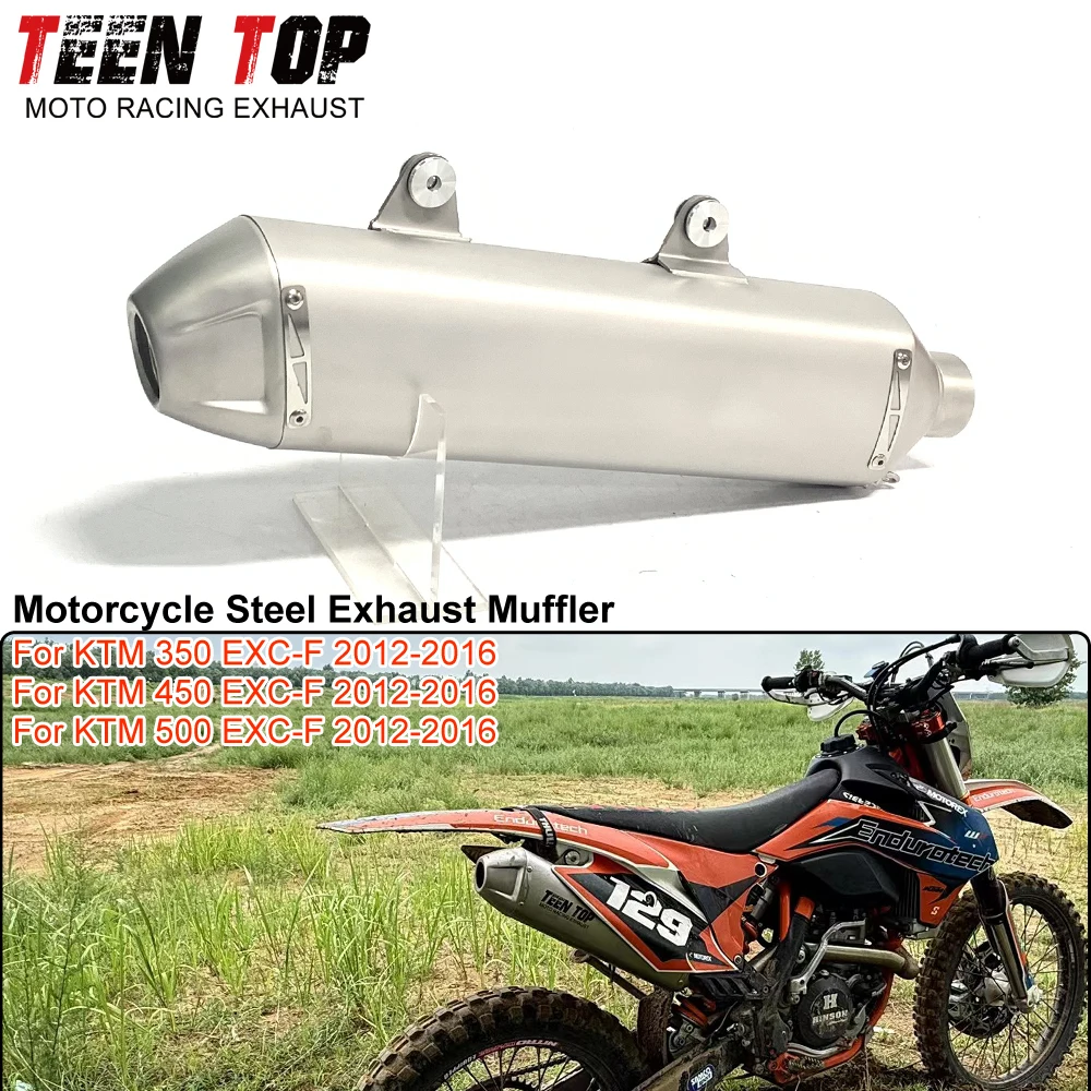 

For KTM 350/450/500 EXC-F Exhaust Muffler Stainless Steel Dirt Bike 50mm Exhaust Elbow 450 exc-f 2012-2016 Connect Tube