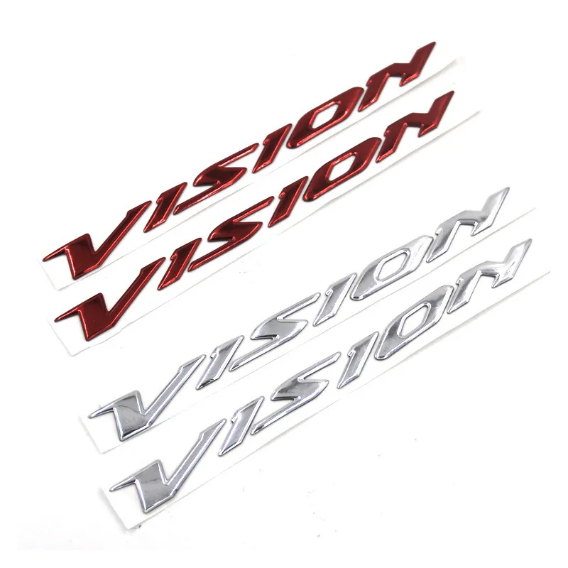 2 Stuks Van Zachte Lijm 3d Decoratieve Stickers Voor Motorfiets Modificatie Waterdicht Voor Honda Vision Stickers