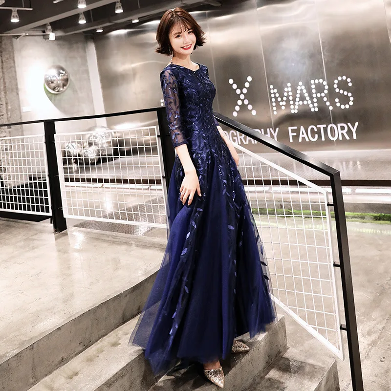 Fall 2024 New Evening Dress Women's Graduation Host People's Congress Choir Anniversary Costume Clothing