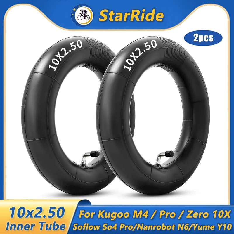 2 Stück Passend für 80/65-6 10X3.0 255X80 Reifenschlauch 10X2.50 Dickere Schläuche für Kugoo M4 Pro Zero 10X Elektroroller-Teile – Detail 1