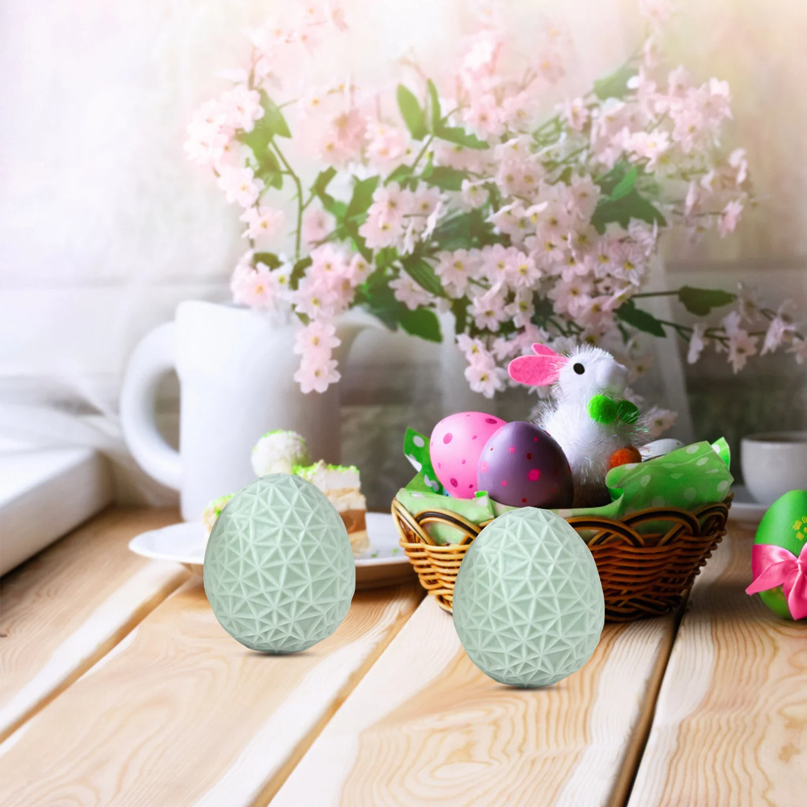 

Egg Design Silicone Mold for DIY Soap and Craft Supply Smooth Non Stick Easy Release Creative Gift