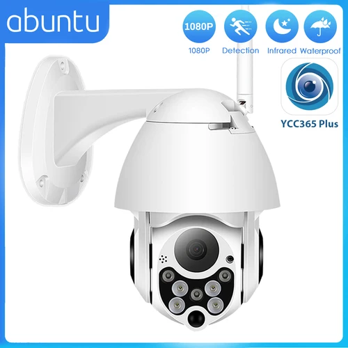 Cámara YCC365 Plus PTZ Wifi para exteriores 1080P HD cámara de seguridad CCTV 4x Zoom impermeable Speed Dome cámara de vigilancia inalámbrica nueva