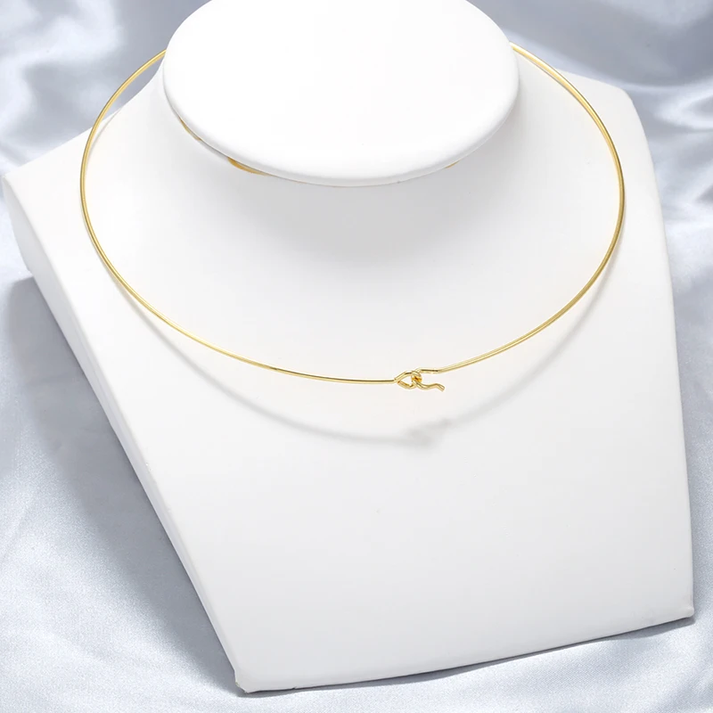 316L Stainless Steel Heart Round Adjustable Collar Women\'s Necklace Simple Open Neck Metal Jewellery Accessories: VL534 VL535