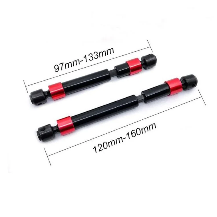 2PCS TRX4 Metal CVD Transmission Drive Shaft for 1/10 RC Car Crawler 324MM Wheelbase Traxxas TRX-4 TRX4 Upgrade Parts