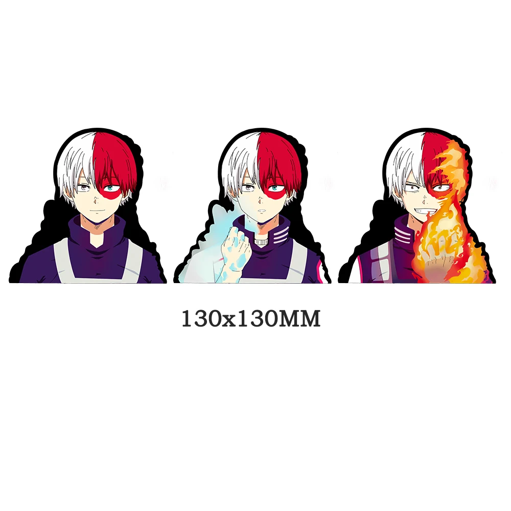 Shoto Todoroki Motion Laptop Sticker My Hero Academia Car Decal Anime Waterproof Stickers for Car,Suitcase,Refrigerator,Etc Gift