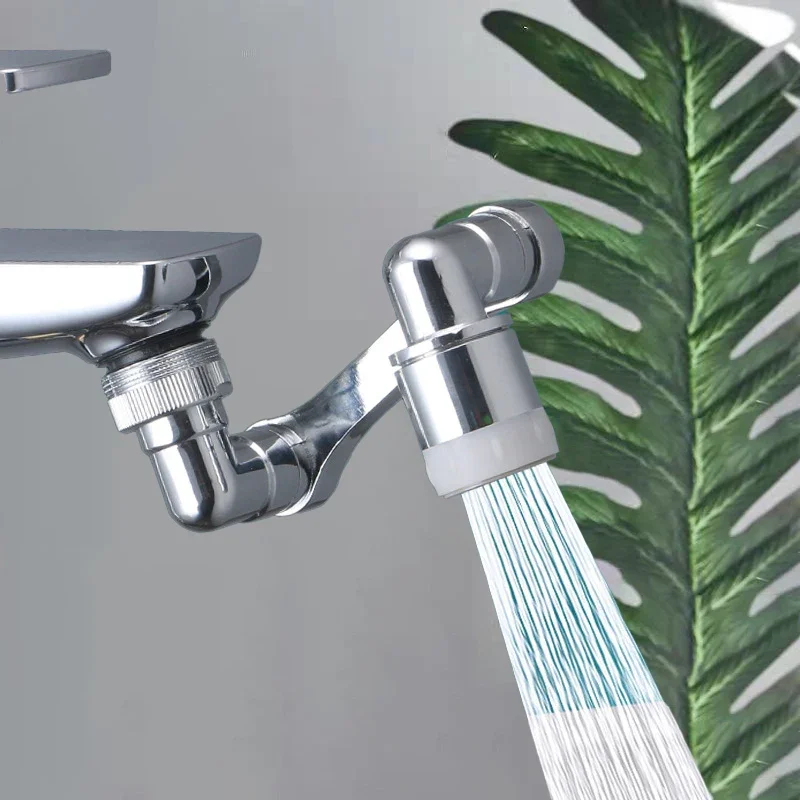 

All Metal 1440° Universal Rotation Faucet Extender Sprayer Kitchen Robot Arm Extension Faucets Mixer Aerator Bubbler