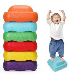 hot 3 New Children's Balance Training Foam Pedals Sensory Aids Outdoor Games Stacking Stones Balance Exercise Baby Toys Gifts