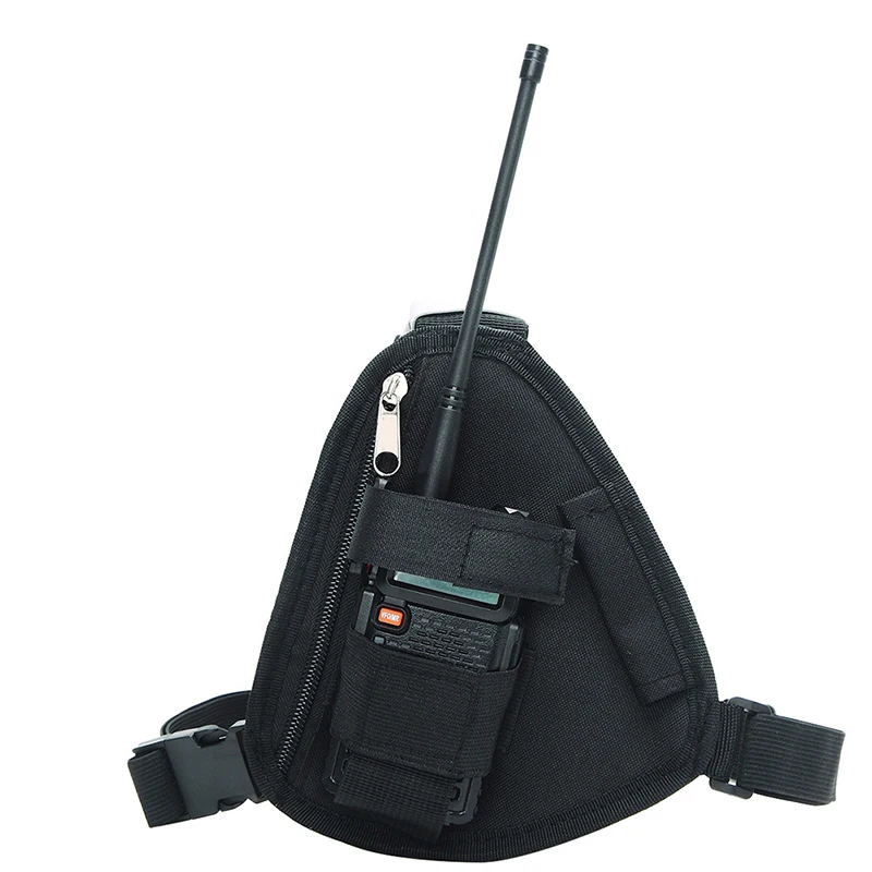 Sac de Poitrine Réglable pour Talkie Walperforé, Radio SFP, Triangle Avant, Poudres Holster, Étui de Transport