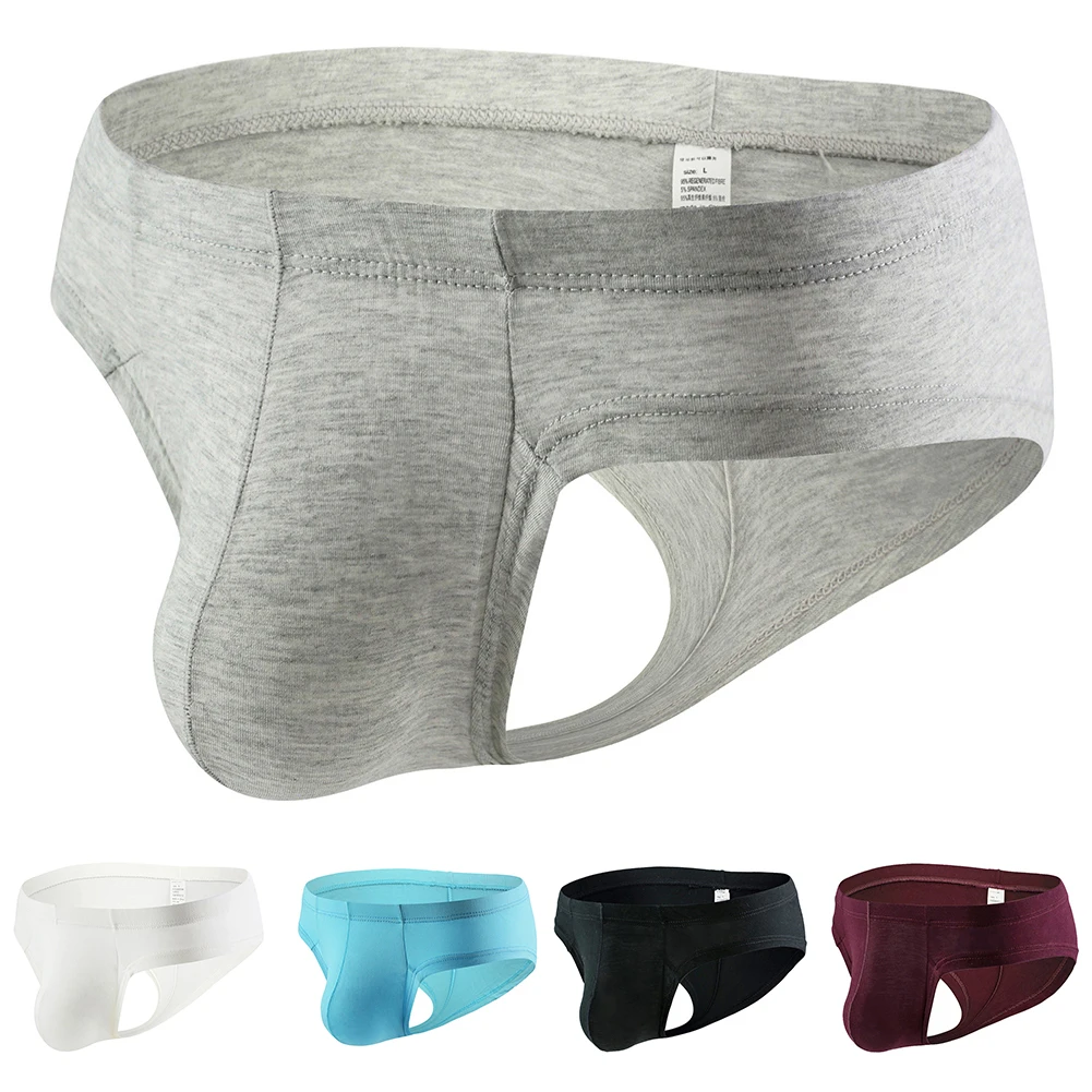 2023 Sexy Men\'s Swim Briefs Trunks Bikini Underwear Breathable Low Waist Smooth Hombre Lingerie Solid Panties Pouch Underpants