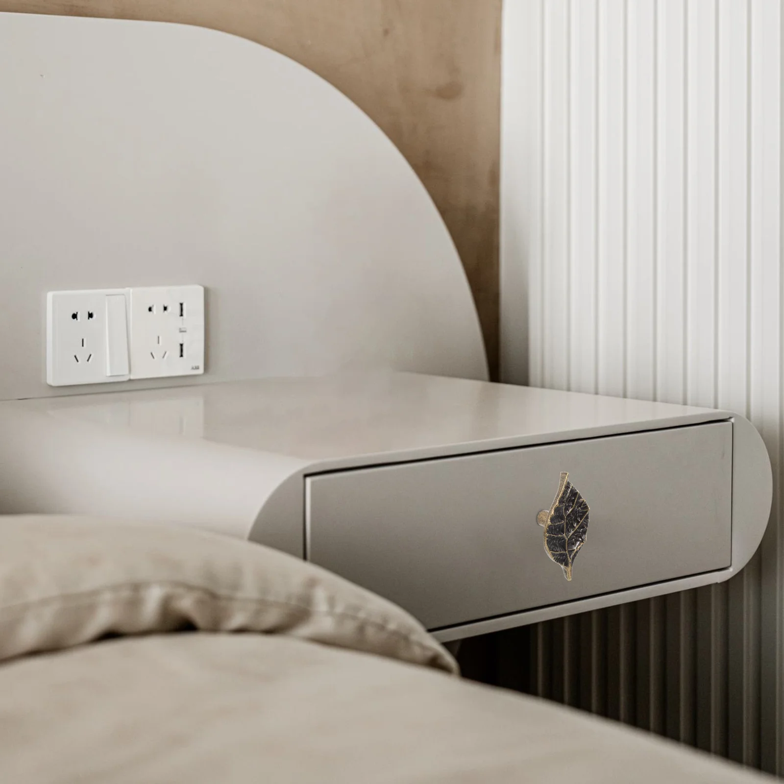 

3Pcs Leaf Design Handles for Home Drawer Pulls Dresser Cabinet Wardrobe Cupboard Knobs Furniture Hardware Leaf Drawer Pull