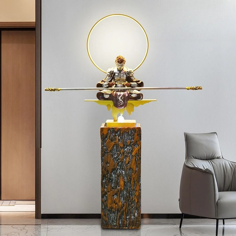 

Qitian Great Saint Sun Wukong Flowing Water Ornament Creative Automatic Circulating Water Decoration