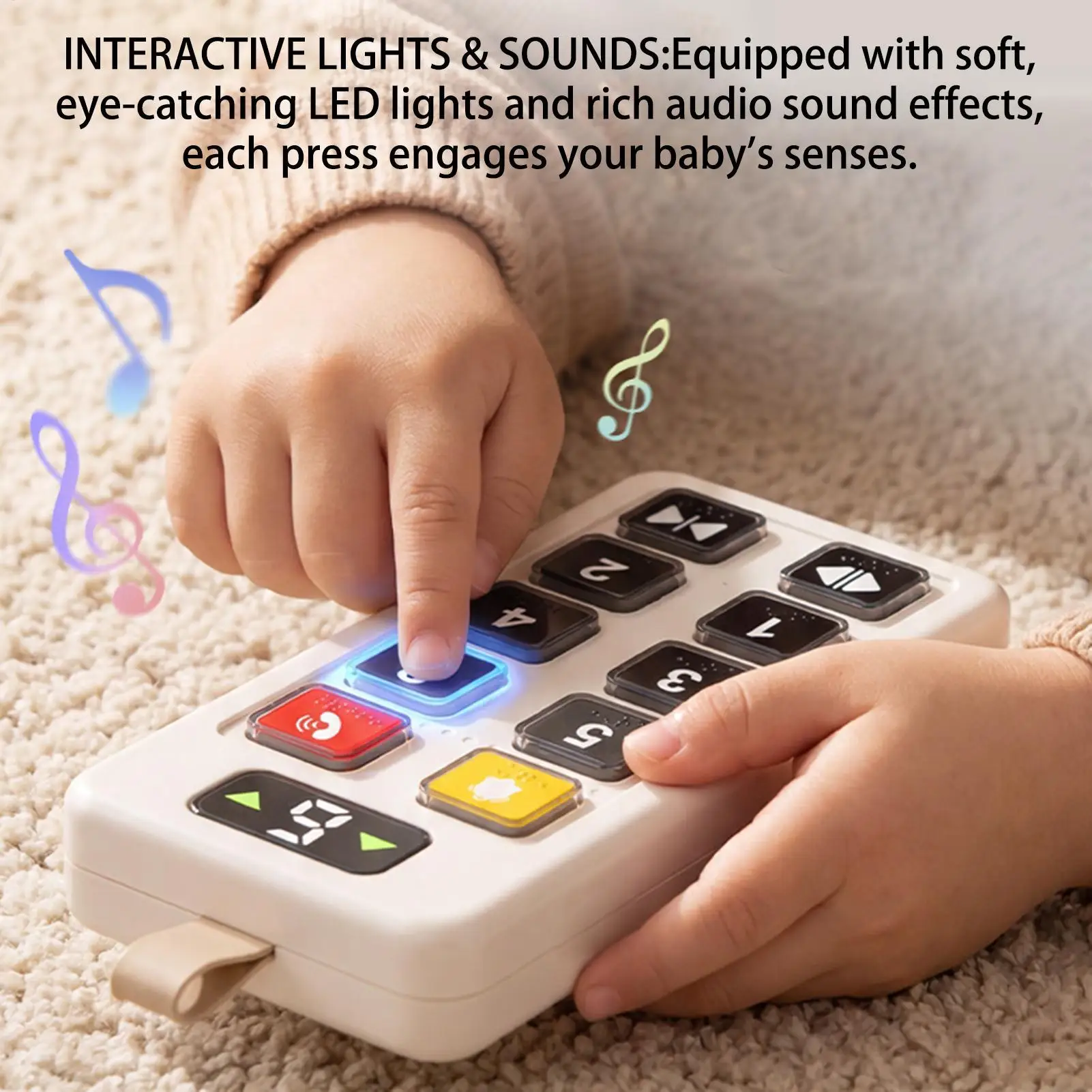 Elevator Toy Educational Button Fidget Board Game with Light Sound Numbers Elevator Activity Panel for Kids Boys Girls Travel