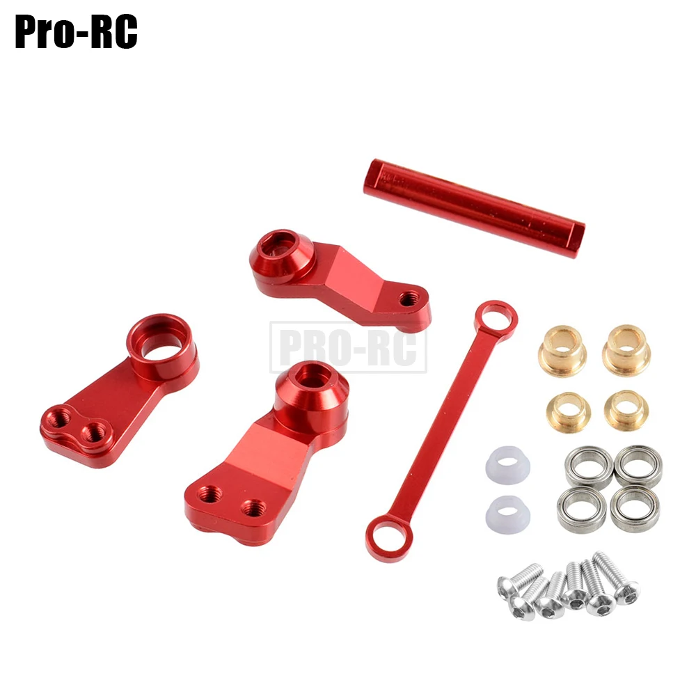 1Set Aluminum Bearing Steering Bell Crank Assembly #CC048 Upgrade Accessories for RC Model Cars 1/10 Tamiya CC-01 CC01
