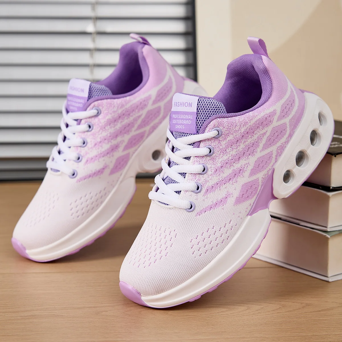 

Women's sports single shoes soft sole comfortable air cushion shoes breathable single shoes fashionable versatile running shoes