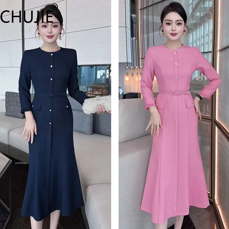 

Women's Hepburn Style Dress 2025 - Slim Fit Fishtail Midi, French Inspired Elegant Evening Gown