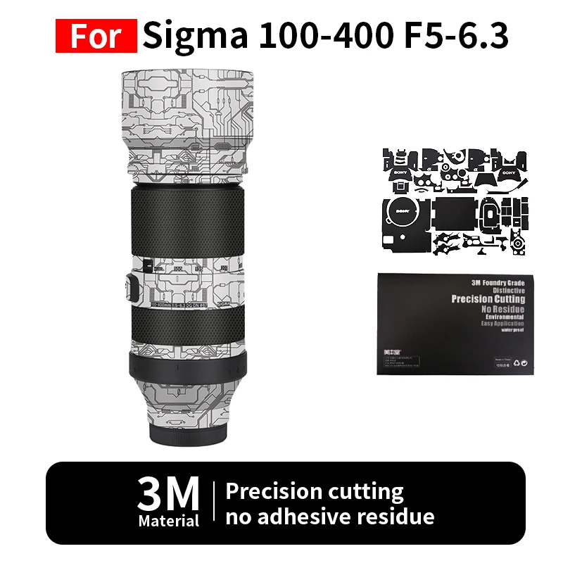 

Mebont For Sigma 100400 Skin Sigma 100-400mm F5-6.3 Camera Lens Sticker Protective film full coverage protection no residue