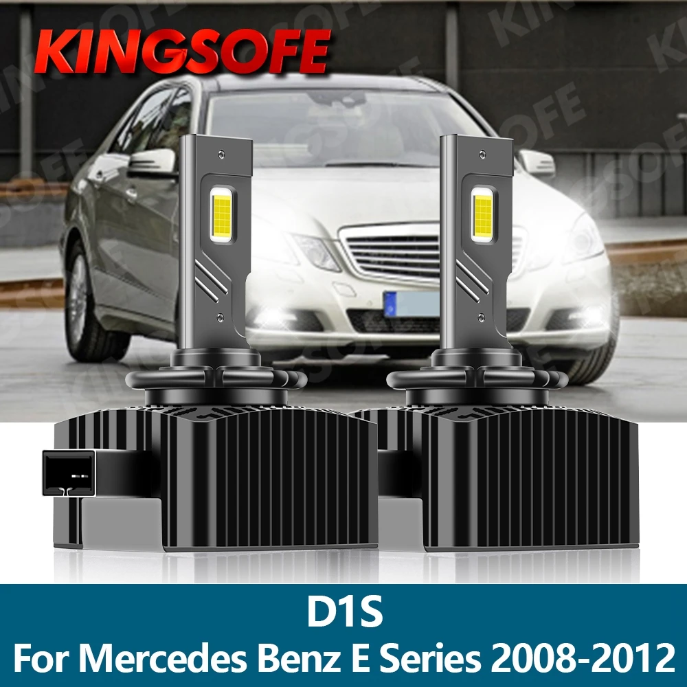 KINGSOFE 2Pcs Led Headligh D1S Car Light 30000LM 6000K 110W High Low Beam For Mercedes Benz E Series 2008 2009 2010 2011 2012