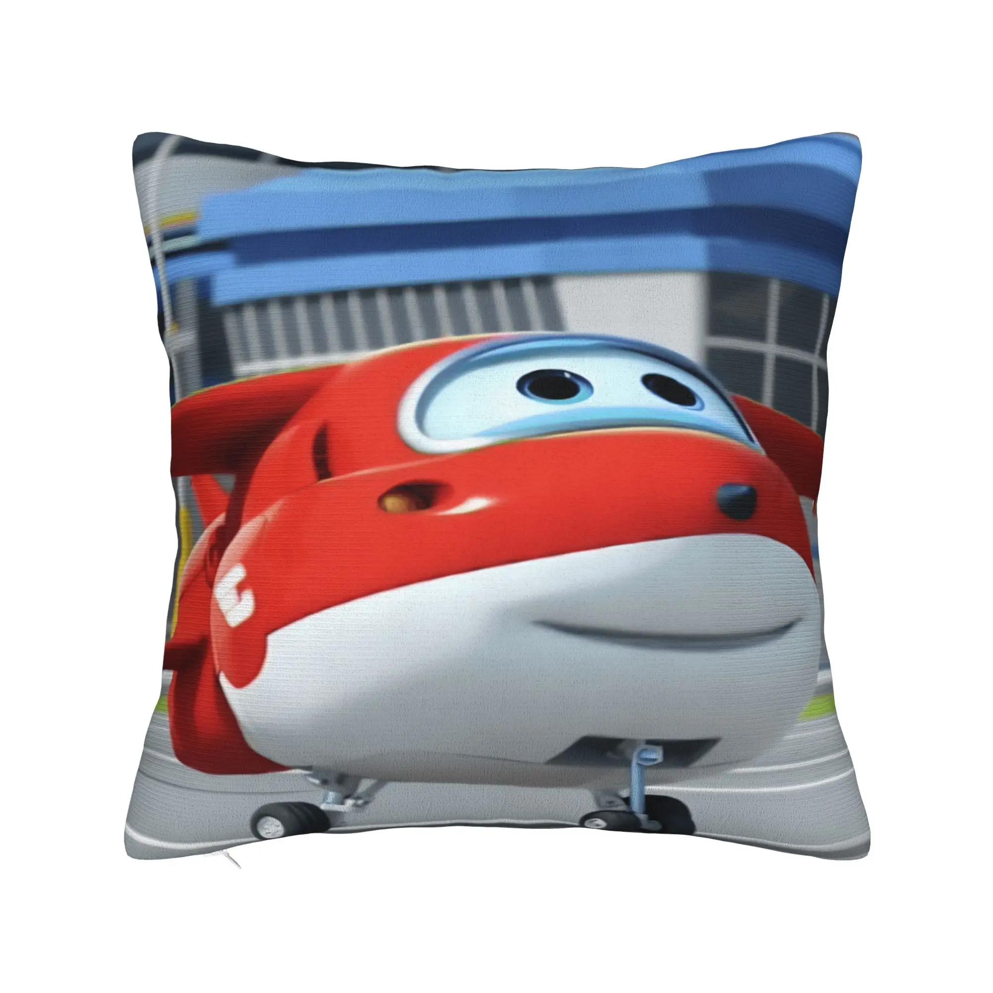 Fronha de almofada com asas s-super w, capa de almofada com gráfico macio, novidade, fronhas para escritório, carro, casa, decorativa