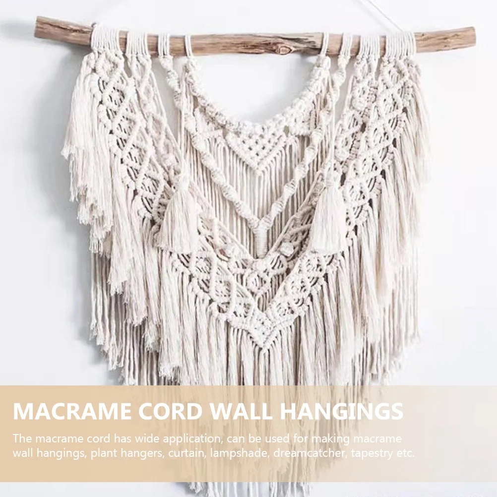 

1 Roll Macrame Cord Cotton Rope for DIY Crafts Macrame Wall Hangings Plant Hangers Knotting Crafting DIY Cotton Rope