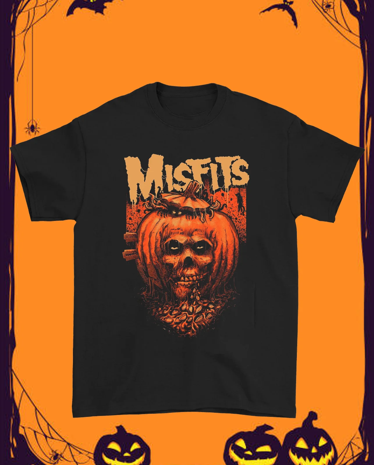 Misfits happy halloween black T-shirt Unisex All sizes PP735