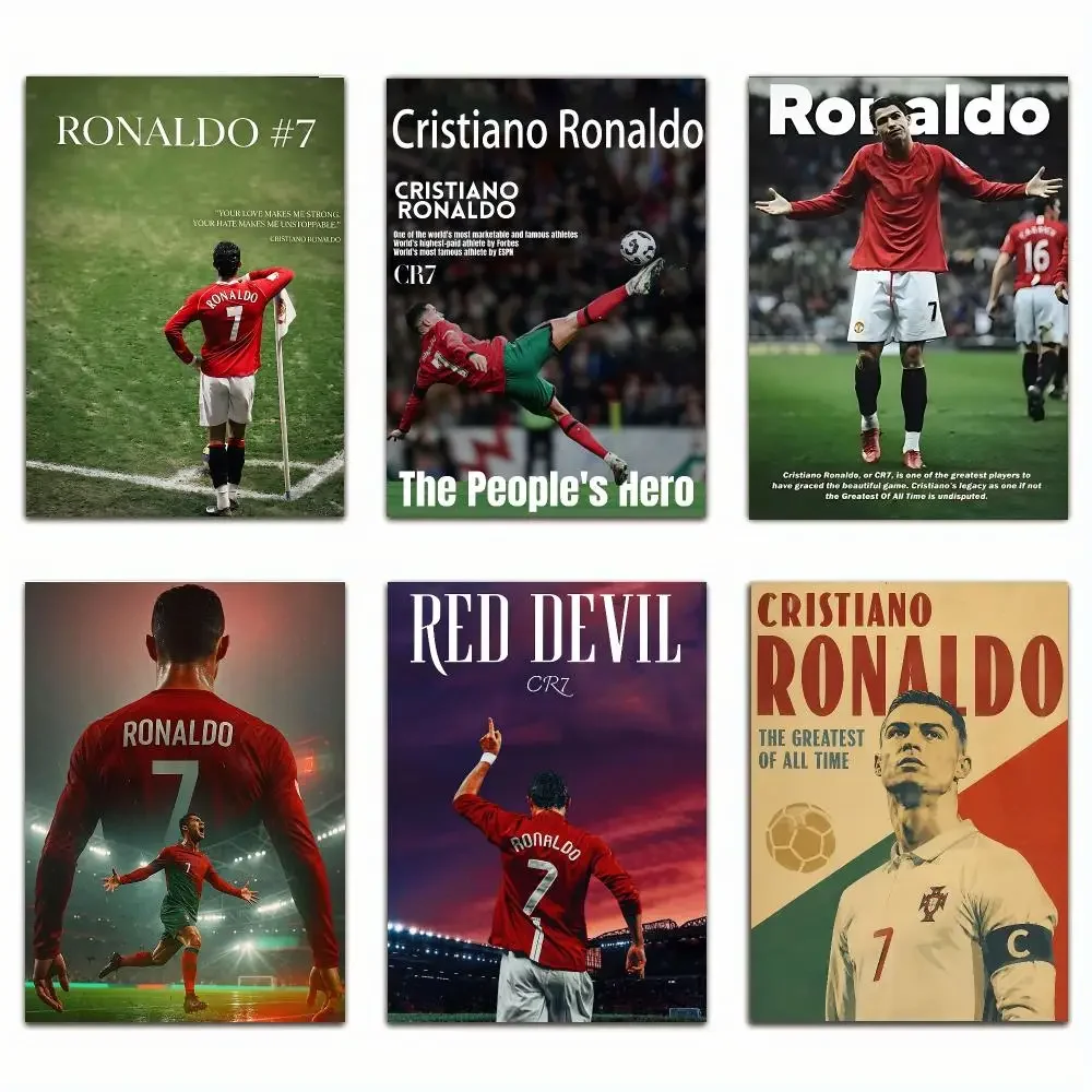 athlete Cristiano Ronaldo Trendy Classic hot HD Self-Adhesive Waterproof Art Poster Room Decor New Arrival On Sale