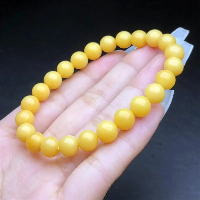 7MM Natural Burmese Topaz Bracelet Fashion Crystal Quartz Gemstone Jewelry Reiki Healing Gift For Women 1pcs