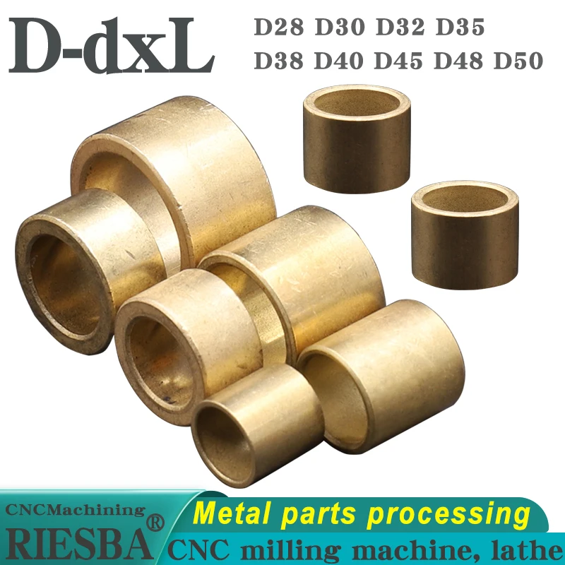 1pcs Copper Base Bushing Inner Diameter 20 22 25 28 30 32 35 38 40 45 50mm Bearing Sleeve For Slide Block 3D Printer Accessories