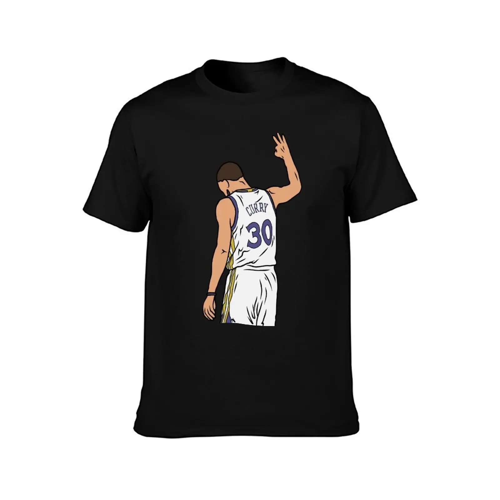 Steph 3 Point Celebration T-Shirt Gym Wear Breathable Short Sleeve Tee T-Shirt