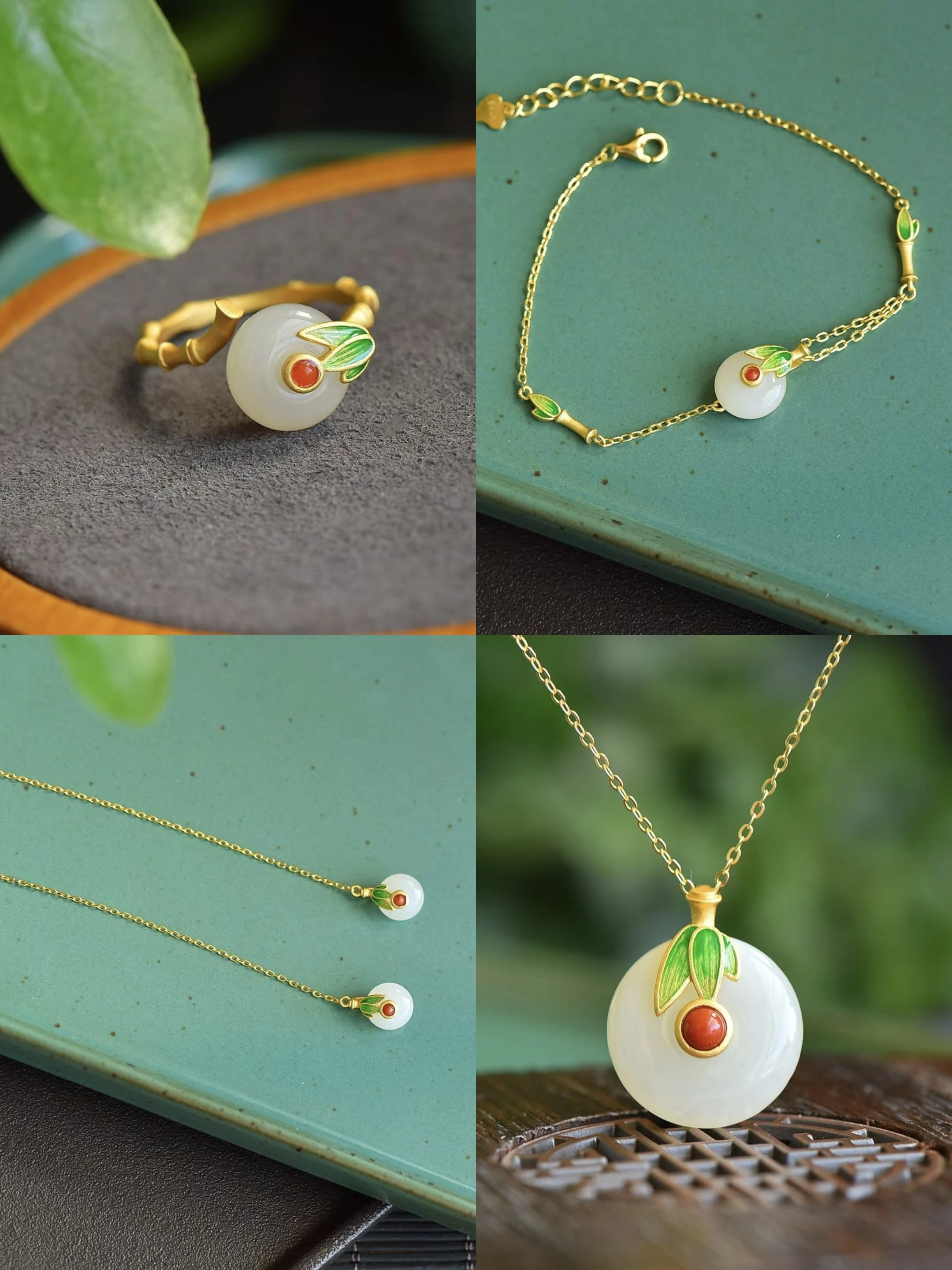 

Certificate 925 Silver Natural Nephrite Lucky Buckle Charm Bracelet/Necklace Real White Jade Chinese Peace Coin Earring Jewelry