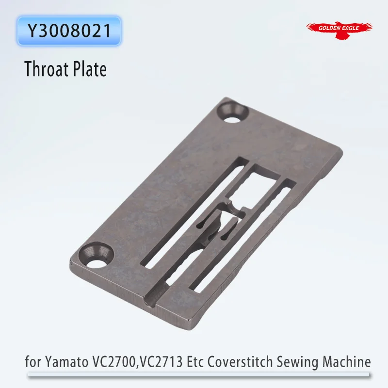 Y3008021 (5.6L) Throat Plate Fit Yamato VC2700, VC2713, VS2613 Industrial Coverstitch Sewing Machines Needle Distance 3X5.6mm