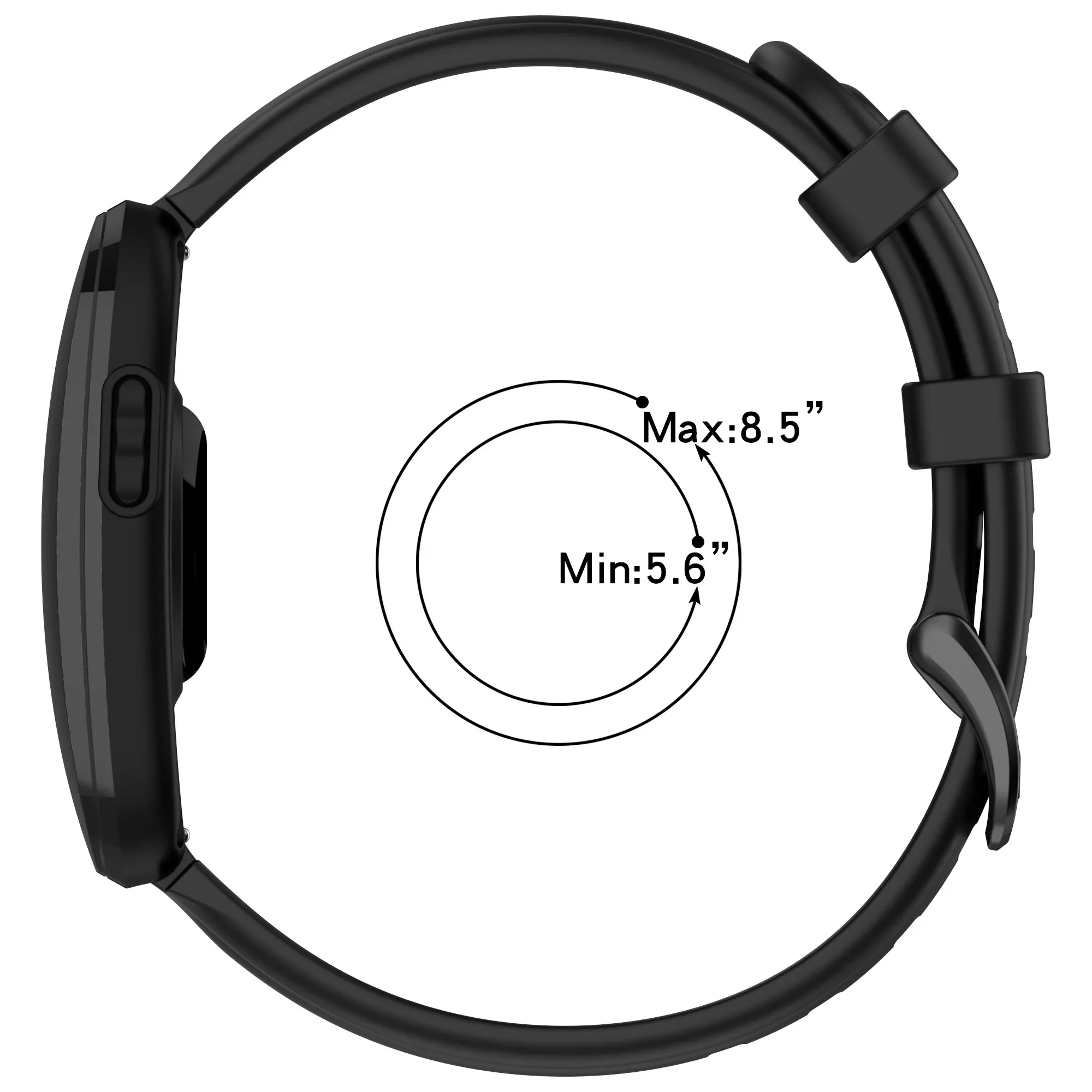 14mm Silicone Strap For Garmin CIRQA Smart Band Adjustable Bracelet Wristband For Garmin CIRQA Smartwatch Watchband Accessories