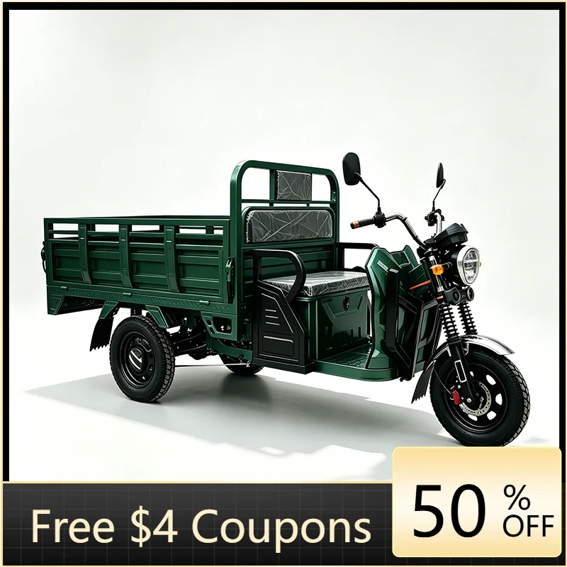 WB  Factory hot-selling high-quality adult three-wheel electric tricycle, two-seat large-load open 1000W/500W low price