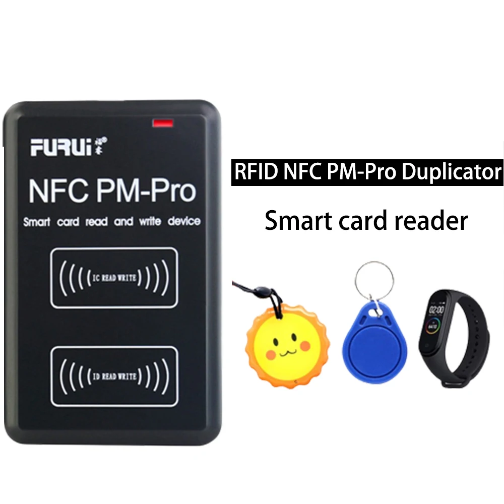 RFID Smart Chip Reader PM PRO Decoder NFC Key Copier ID IC Tag Clone 13.56mhz 125khz Badge Write CUID t5577 Token Crack