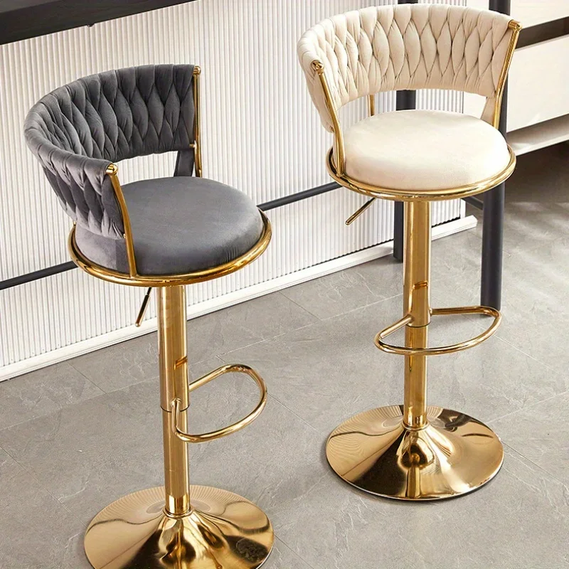 كرسي بار فاخر قابل للتعديل للمكتب مع مسند ظهر عالي الرفع كرسي طويل الساق على الطراز الشمالي أثاث هوكري كوكين نوفودركني #3