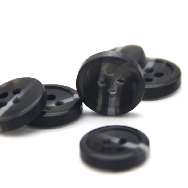 13mm Black Imitation Horn Shirt Resin Buttons For Clothing Children DIY Crafts Decorative Handmade Sewing Accessories Wholesale