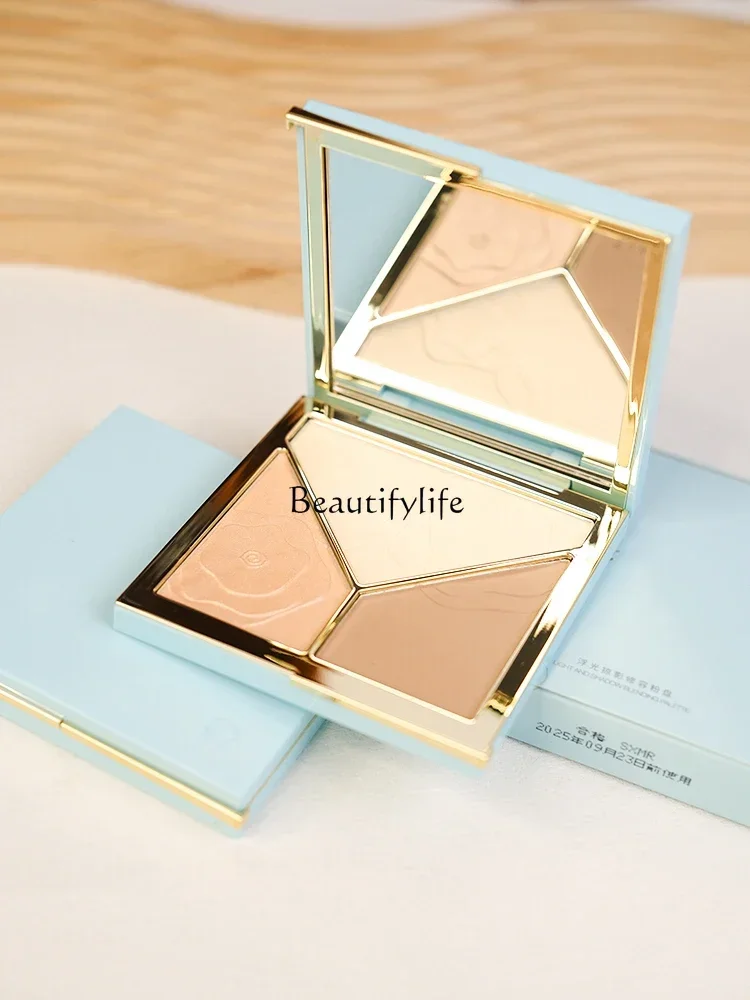 Mini Version Three-Color Sample Natural Outline Stereo Nose Shadow Highlight Makeup Palette