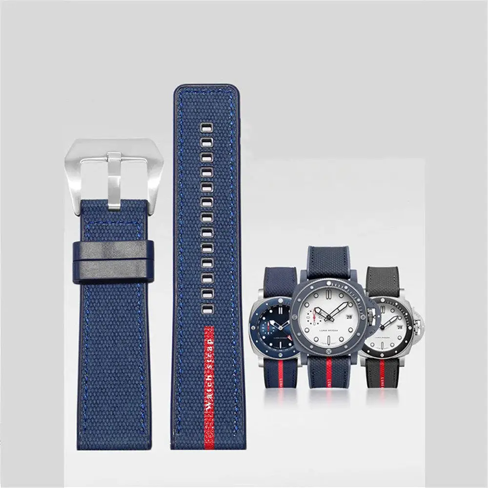 

Элегантный нейлоновый силиконовый ремешок для Panerai Luna Rossa 1507 из нержавеющей стали 24 мм