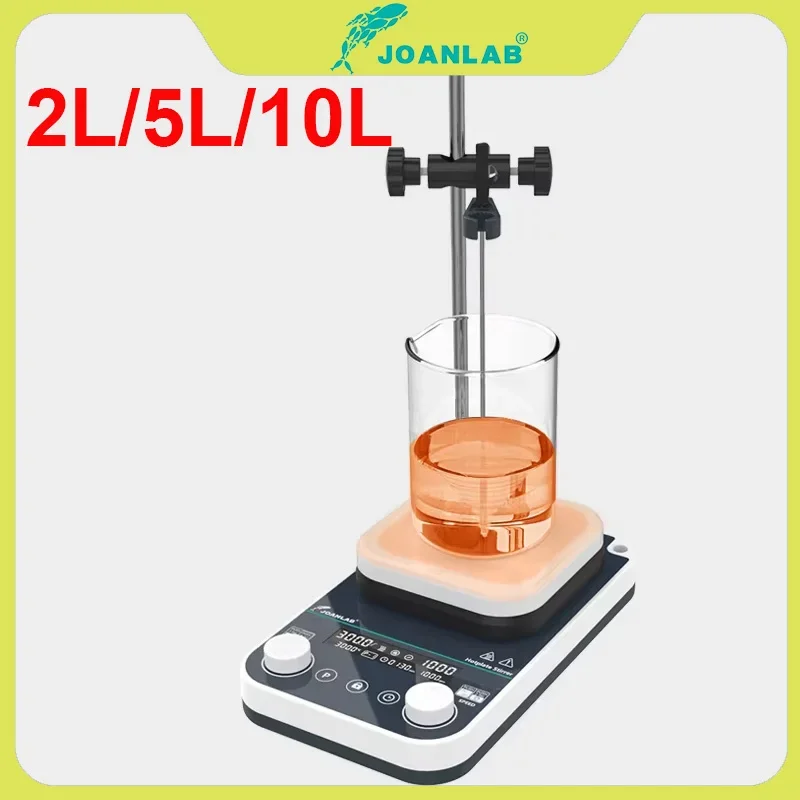 JOANLAB HS Series Magnetic Stirrer with Heating Digital Hotplate Magnetic Mixer 2L 5L 10L Lab Stirrer