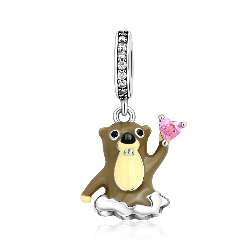 

Ahthen 925 Sterling Silver Hot Sale Beads Little Mole Dangle Charm fit Snake Chain Bracelets Necklaces for Women Jewelry Making