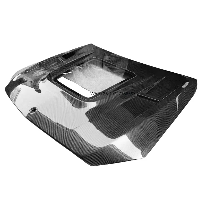 

For C Class W205 C63 2015-2021 High Quality Carbon Fiber Engine Hood Cover Transparent Front Bonnet