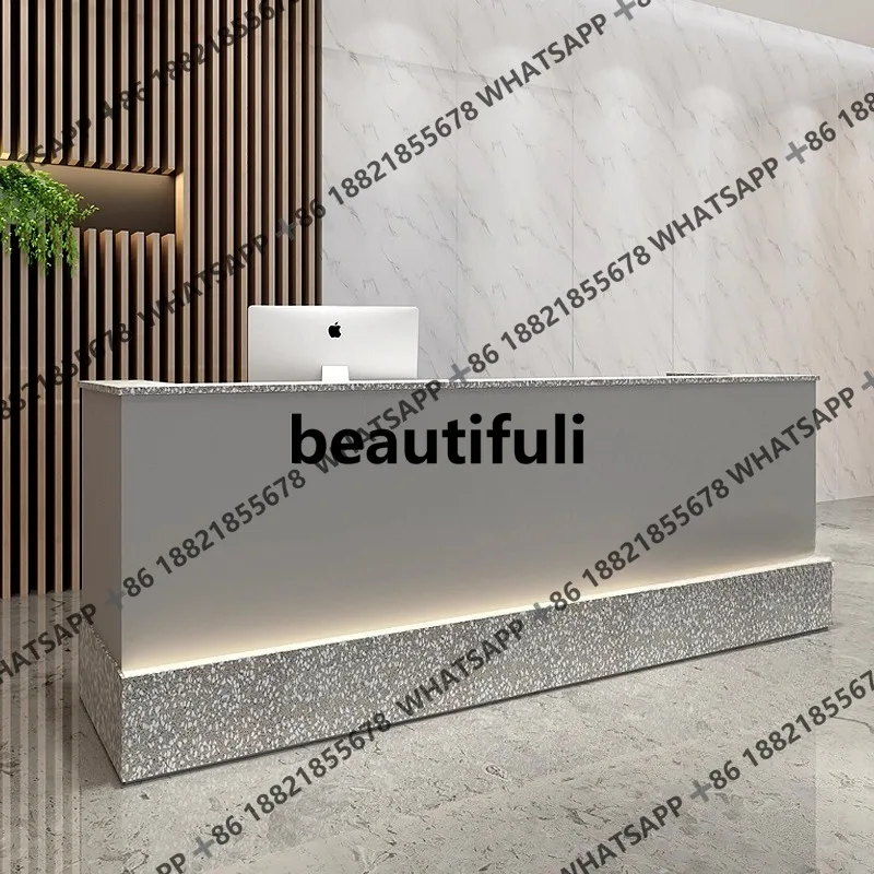 

Checkout page Creative beauty salon Bar counter Modern simplicity, reception, counter with light