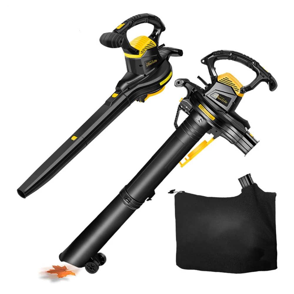 قوية حديقة منفاخ مكنسة أوراق الشجر 3800 واط 230 فولت ورقة كسارة منفاخ في الهواء الطلق منفاخ الغبار استخراج الغبار #3