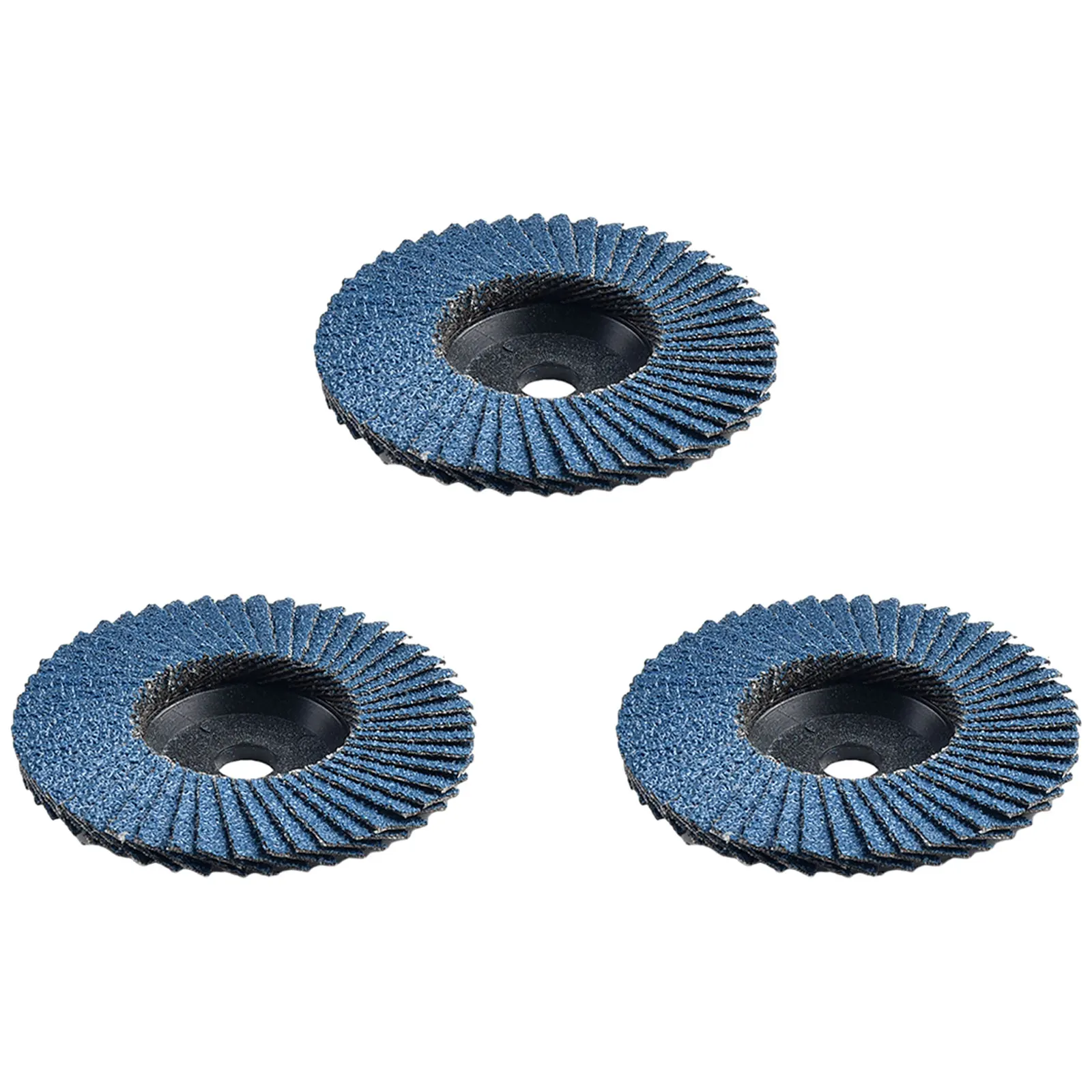 3Pcs Flat Flap Discs 75mm Grinding Wheels Wood Cutting For Angle Grinder 75mm 3 Inch Aperture 10mm 120 Grains Of Sand