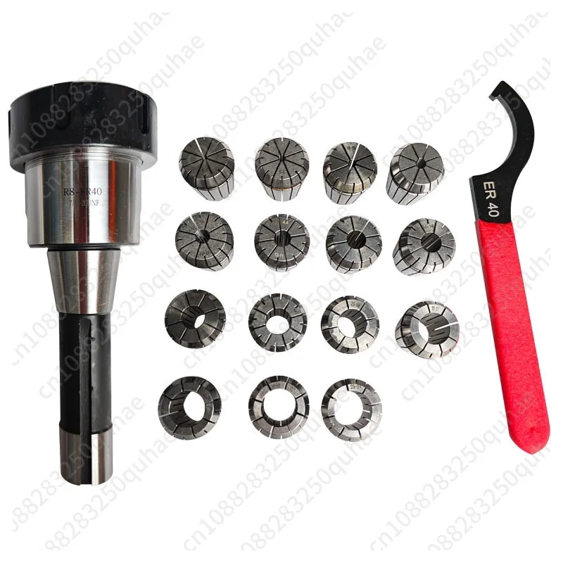 R8 Shank ER Tool Holder Set For Turret Milling Machine, R8-ER32 ER40 Collet Chuck With Spring Clamping Collets
