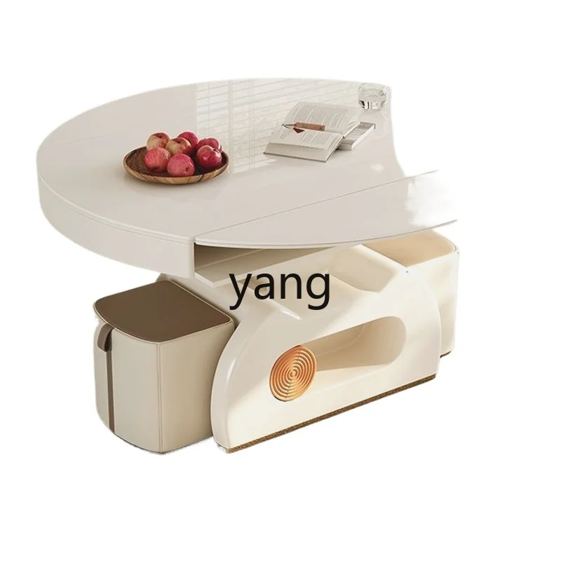 

LH coffee table cream wind multi-function intelligent lifting coffee table simple living room home