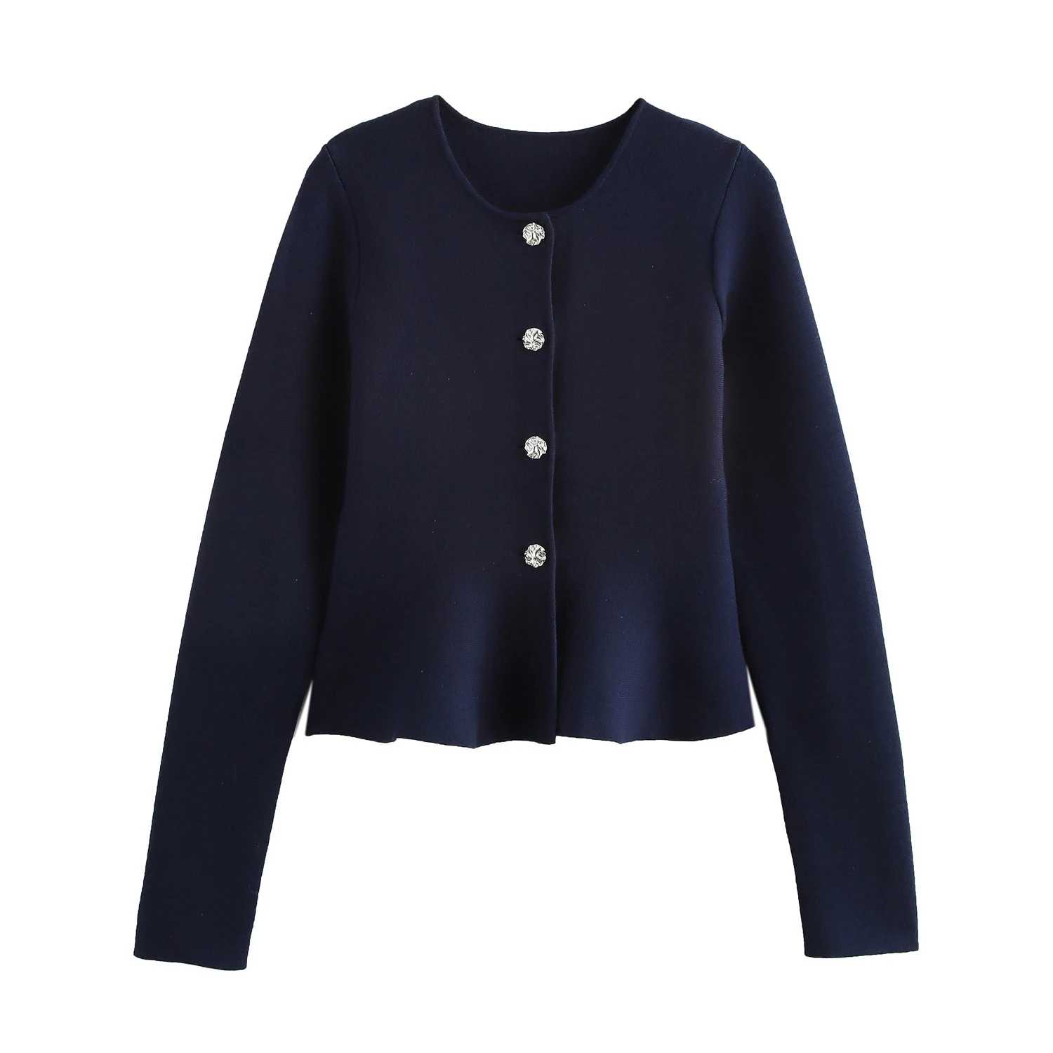 Neues Damen-Design im französischen Stil mit modischem und vielseitigem Kurzrocksaum und Jacke mit flachem Nadelnahtdesign.