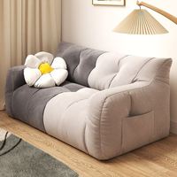 Oversized Cozy Bean Bag Sofa with Plush Foam Filling for Adults Soft Lazy Sofa Modern Accent Comfy Chairscouches for Living Room
